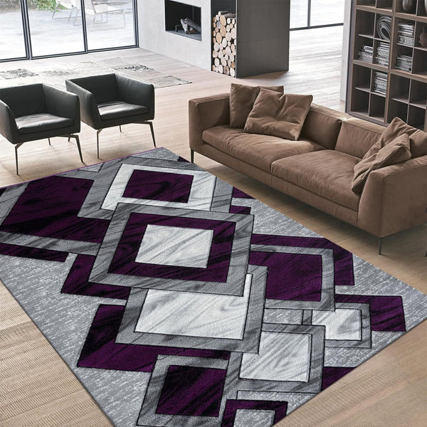 1pc Area Rug – Dazzling Abstract High-Weight Thick Design – Super Soft, Durable, Comfort-Feel Texture – Ideal for Living Room, Dining Room, Bedroom & Office Flooring