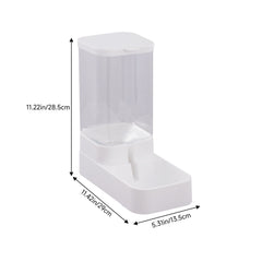 Pet Feeder Pets Food Feeder and Waterer Set 3.8L 2.1kg, 29*13.5*28.5cm, Travel Supply Feeder and Water Dispenser for Dogs Cats Pets Animals