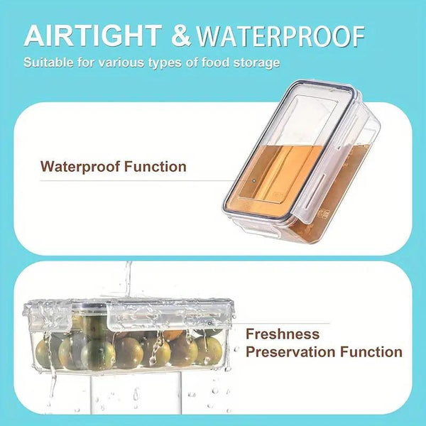 48pcs / 24pcs Plastic Refrigerator Storage Boxes, (24/12 Lids + 24/12 Containers) Kitchen Fresh‑Keeping Container Set, Refrigerator And Freezer Organizers, Fruit And Vegetable Sealed Boxes, Airtight Design, Easy‑Open Lids, Stackable Design, with Labels An
