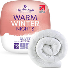 Slumberdown Warm Winter Nights Double Duvet 13.5 Tog - Thick & Cosy Quilt for Cold Weather | Soft Touch Cover, Non-Allergenic, Machine Washable, Uk-Made Bedding (200 X 200Cm)