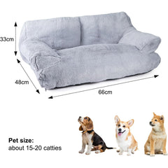 Cat Sofa 66x48x33cm Cat Couch Bed Pet Size 15-20 Stylish Cats Bed Catties Fluffy and Soft Catd Sofa Beds Small Dog Sofas Beds for Dogs and Cats for Small and Medium Dogs