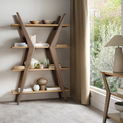 Bentley Designs Kristen Light Oak Open Display Bookcase