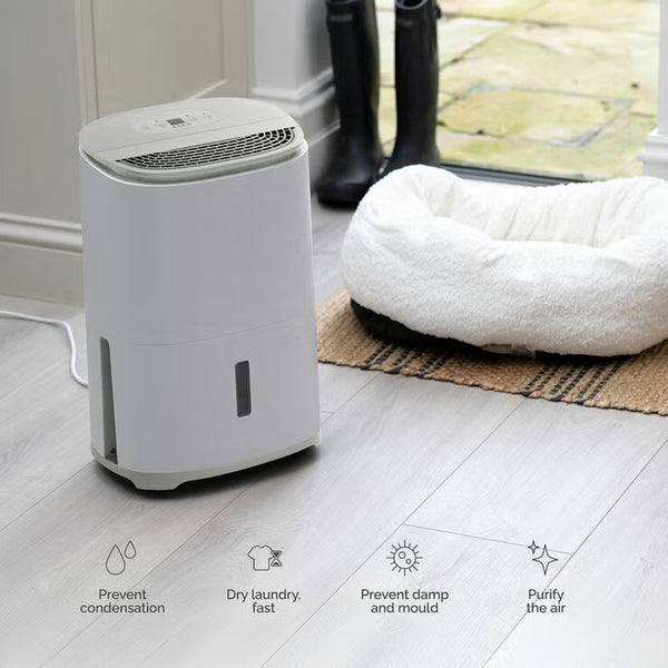 Meacodry Arete One 10L Dehumidifier & Air Purifier in Warm Pebble
