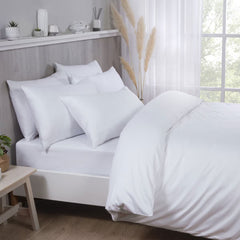 Purity Home Green Easycare 400TC Duvet Set in 3 Colours, Single