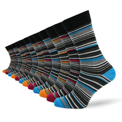 12 Pairs -Mens Cotton Rich Crew Socks | Honeycomb Comfortable Non-Tight Top Soft Breathable Stretch | Fit UK Size 6-11 | Everyday Casual Work Sports Running Gym Socks