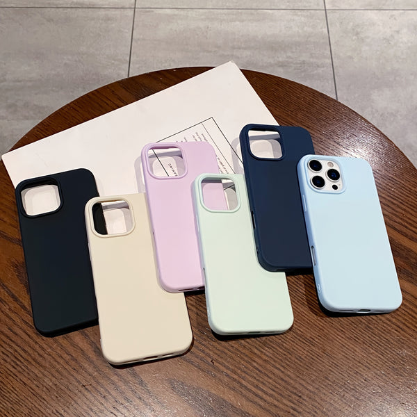 Phone Case: Phone Case - Suitable for Apple 16 Pro Max Phone Case, iPhone 17 Pro Max iPhone 16 iPhone 15 with a Skin-Like Pure Color Soft for 14/13/12/11.