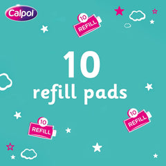 Calpol Vapour Plug Refills XL 10 Count (Pack of 1), Lavender & Chamomile, Helps with Clear and Easy Breathing, Vapour Plug in & Nightlight Refill Pads for Soothing 8 Hour Night-Time, 3+ Months