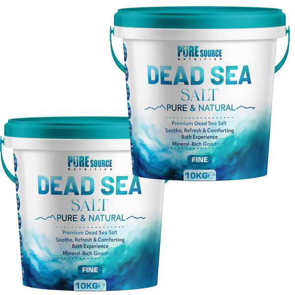 PSN Dead Sea Salt Fine in Bucket – Pure Natural Mineral-Rich Bath Salt for Relaxation, Foot Soaks, Stress Relief & Muscle Recovery – Premium Spa-Grade Salt