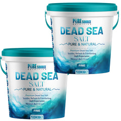 PSN Dead Sea Salt Fine in Bucket – Pure Natural Mineral-Rich Bath Salt for Relaxation, Foot Soaks, Stress Relief & Muscle Recovery – Premium Spa-Grade Salt