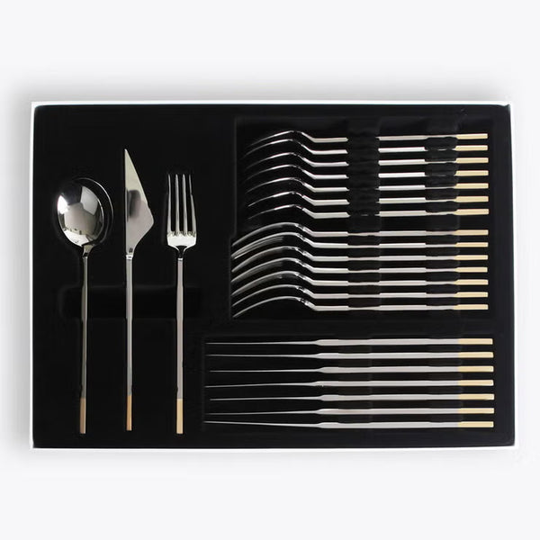 Golden Bell 18/10 Stainless Steel Cutlery Set, 24 Piece