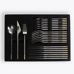 Golden Bell 18/10 Stainless Steel Cutlery Set, 24 Piece