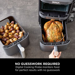 Ninja Double Stack 9.5L Air Fryer with Smart Cook System, SL451UK