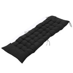 Garden Bench Cushion Chair Cushion, Sun Lounger Cushion Pads 160*50*8cm Thick Garden Recliner Chair Replacement Anti-Slip Cushion Sunbed Cushion 2 3 Seater Seat Pad for Porch Swing Patio Lawn Various Colour Options