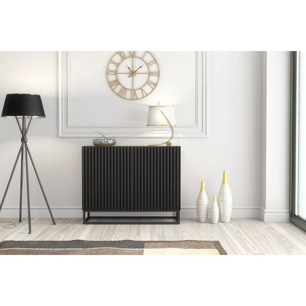 Ripple Duo 200cm Modern Sideboard with Fluted Doors and Storage