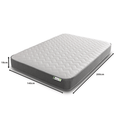 Starlight Beds Zig Zag Hybrid Memory Foam and Open Coil Spring 18CM Deep Mattress