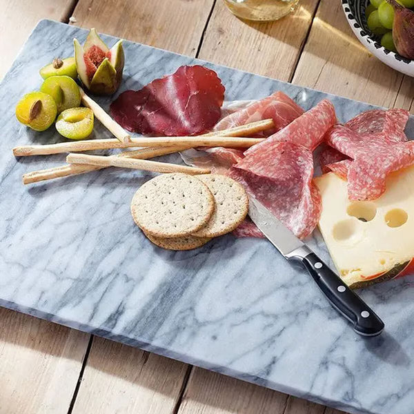 Judge Marble Oblong Platter, 46 X 30 Cm
