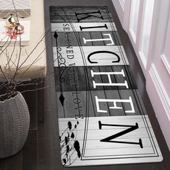 1pc Kitchen Mat, Polyester Fiber Crystal Velvet, Hand Wash Only, Comfortable Cushioning, for Kitchen Laundry Room Hallway Living Room, Ideal Holiday Gift Choice, ≥800g/㎡