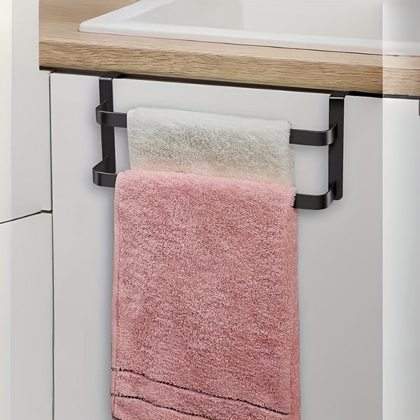 1pc/2pcs Kitchen Cabinet Towel Rack, Double Kitchen Towel Rack