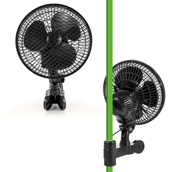 2pcs Fan Kit, High-Velocity Airflow for Outdoor Sheds, Coops, Greenhouses, No Battery Required