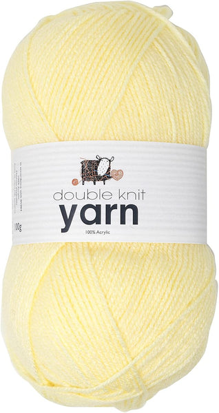 Korbond DK Beige Yarn - 100G Acrylic Wool - Lightweight, Hypoallergenic & Durable Double Knit Crochet Yarn Knitting Wool (290M Total)