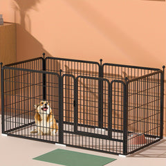 Portable Foldable Dog Gates Dog, Fence  and Medium- Sized Dog Household Fence - Multi- Functional Isolation for Pet Puppy Safety