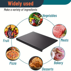 One Acrylic Cutting Board Designed for The Kitchen, Featuring A Non-Slip Surface And Easy-to-Clean Edge Lip for Protecting Countertops And Saving Space. It's Perfect for Chopping, Slicing, And Dicing.Making It An Essential Tool for Cooks.