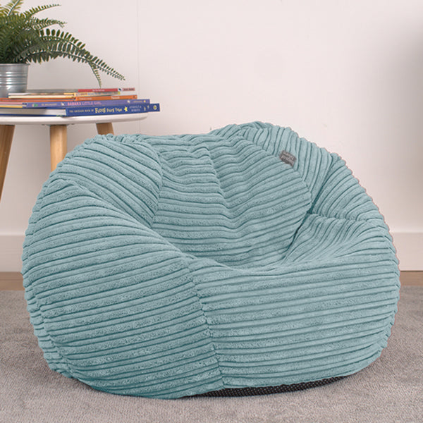 Corduroy Kids Bean Bag Chair with Filling Included - Lightweight Comfortable Beanbag Seat - Machine Washable Childrens Beanbag Furniture for Girls & Boys - 67 x 52cm