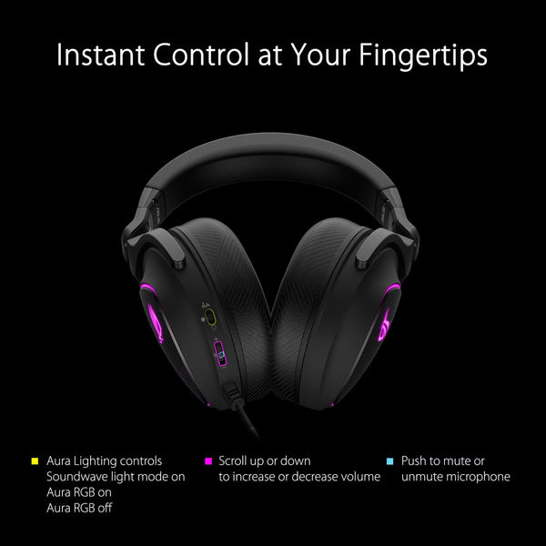 Asus ROG Delta S Wired RGB Gaming Headset with AI Noise Cancelling Mic, 90YH02K0-B2UA00