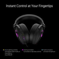 Asus ROG Delta S Wired RGB Gaming Headset with AI Noise Cancelling Mic, 90YH02K0-B2UA00