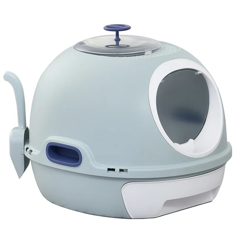 Pattie Plastic Litter Box Enclosure with Scoop