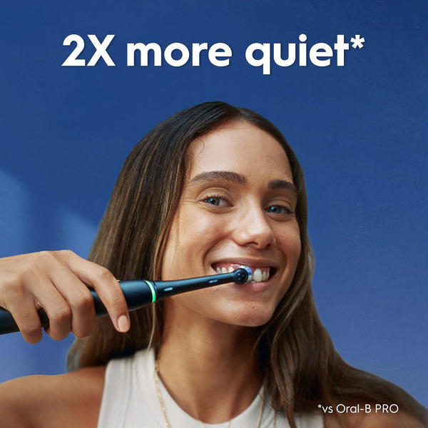 Oral-B Io3 Electric Toothbrush, 2 Toothbrush Heads, Pressure Sensor, Toothbrush for Adults with Travel Case, Gift Ideas for Him/Her, Matt Black, UK 2 Pin Plug