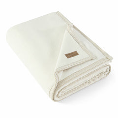 Casual Living Luxe Plush Throw in Ivory, 127 X 178 Cm