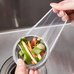 200pcs Kitchen Sink Strainer Bags, Disposable Anti-Clog Elastic Mesh Fits Most Drain Filters