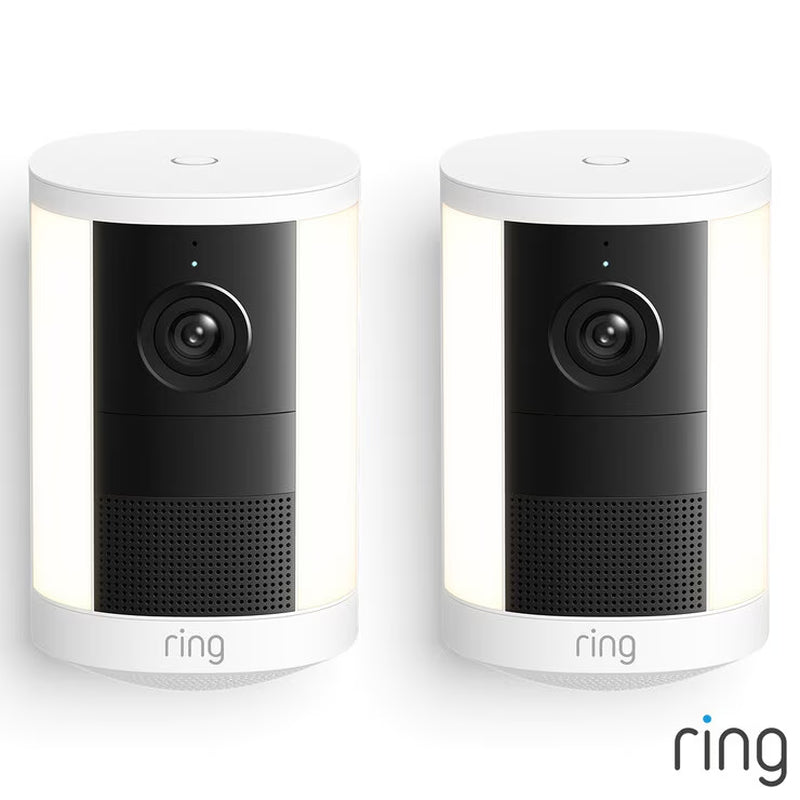 Ring Spotlight Cam (2Nd Gen) - Battery White Security Camera - 2 Pack