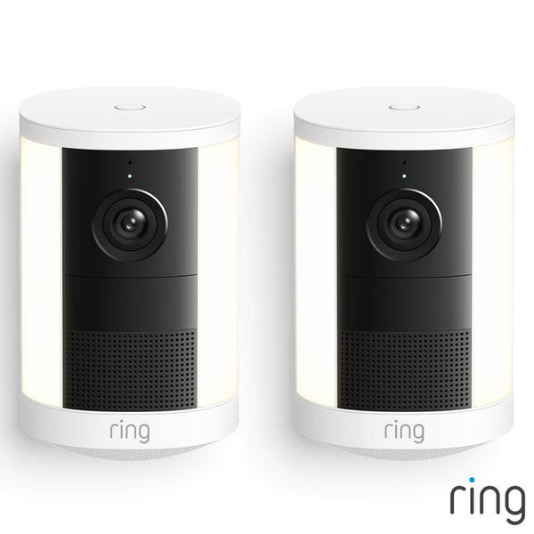 Ring Spotlight Cam (2Nd Gen) - Battery White Security Camera - 2 Pack