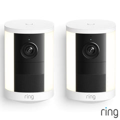 Ring Spotlight Cam (2Nd Gen) - Battery White Security Camera - 2 Pack