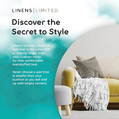 Cushion Inner Pad – Made in the UK - Firm Polyester Sofa & Furniture Pillow Insert Super Bounce, Hypoallergenic, Multiple Sizes Available 40x40 45x45 50x50 55x55 60x60 30x50 40x60