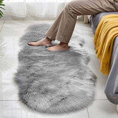 Soft Faux Australian Wool Decorative Pad (60x180cm) – Multifunctional Soft Plush Sofa Cushion, Bay Window Mat & Irregular Rug for Warm Indoor Spaces