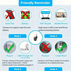 2pcs Smart Home Surveillance, Full Color Night Vision Wireless 2K Indoor/ Outdoor Camera, Intelligent Alarm, Two-Way Audio, Pan/ Tilt 2.4G Wi-Fi Security Camera with Motion Tracking, Suitable for Family and Pets