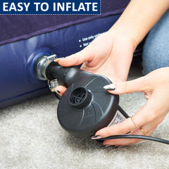 Inflateable Blow Up Airbed, Quick Inflatable Air Mattress for Adults & Kids, Waterproof Camping Mattress, Inflatable Air Bed for Indoor & Outdoor Adventures