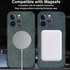 Phone Case - High-End Leather Phone Cases That Are Shock-Resistant And Compatible with Magsafe, Designed for Various for iphone Models Including The 17 Pro Max, 17, Air, 16 Pro, 16, 15 Plus, 15 Pro, 14 Plus, 14 Pro Max, And The 11, 12, 13