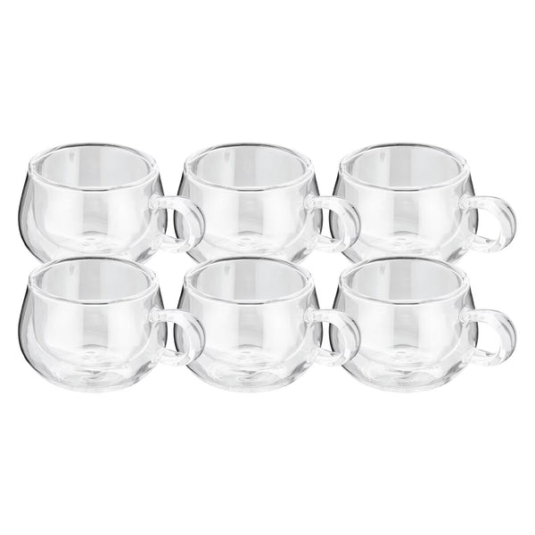 Judge Double Walled Espresso Glass Set, 75Ml, 6 Pack