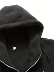 Autumn/Winter Hooded Cardigan Sweatshirt for Men and Women, Thickened Polar Sweatshirt Jacket