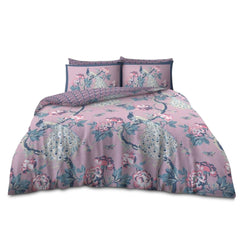 VELVETIO Alexia Printed Duvet Cover Set with Matching Pillowcases | Lightweight, Ultra Soft & Wrinkle-Resistant Comforter Cover with Secure Button Closure | Designed for Easy-Care and Long-Lasting Comfort | Available in Single Double & King Sizes | Stylis