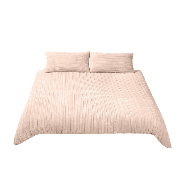 3pcs Faux Rabbit Plush Bedding Set, Soft Fluffy Comfortable Thicken Warm Autumn-Winter Duvet Cover & Pillowcase Set, Machine Washable, Ideal for Hotel, Guest Room, Bedroom, Home Use,Christmas Presents, Single/Double/King/Super King Size (1*Duvet Cover + 2