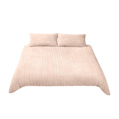 3pcs Faux Rabbit Plush Bedding Set, Soft Fluffy Comfortable Thicken Warm Autumn-Winter Duvet Cover & Pillowcase Set, Machine Washable, Ideal for Hotel, Guest Room, Bedroom, Home Use,Christmas Presents, Single/Double/King/Super King Size (1*Duvet Cover + 2