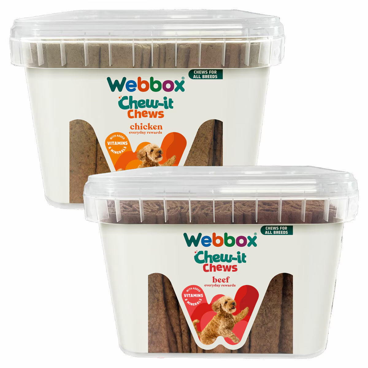 Webbox Meaty Chomping Chews, 2.15Kg in 2 Flavours