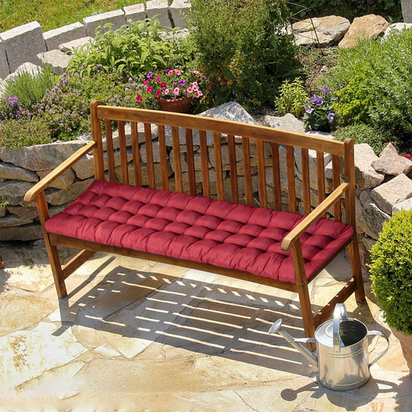 Garden Bench Cushion Chair Cushion, Sun Lounger Cushion Pads 160*50*8cm Thick Garden Recliner Chair Replacement Anti-Slip Cushion Sunbed Cushion 2 3 Seater Seat Pad for Porch Swing Patio Lawn Various Colour Options