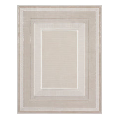 Glitz Ivory Border Rug in 3 Sizes