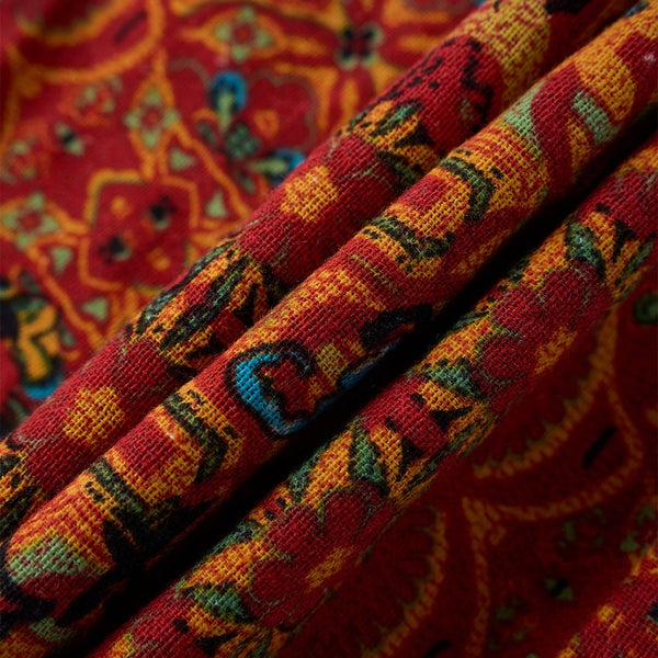 18x18 Inch Reversible Turkish Pattern Pillows (Set of 2 with Inserts) - Romantic Turkey Boho Floral Double Sided Design, Premium Polyester Cover & Fill, Decorative Accent Pillows for Sofa, Chair, Bedroom